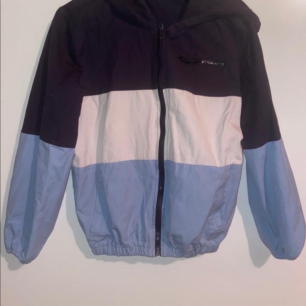 Pacsun Blue Windbreaker Jacket - Picture 2 of 5